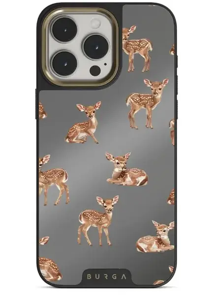 Husa Burga Elite Mirror Magsafe Gold Bambi iPhone 15 Pro