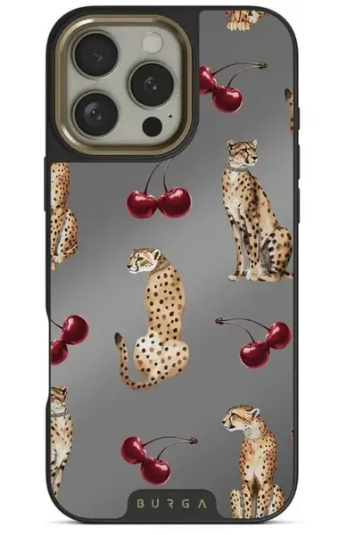Husa Burga Elite Mirror Magsafe Gold Cougar iPhone 16 Pro Max