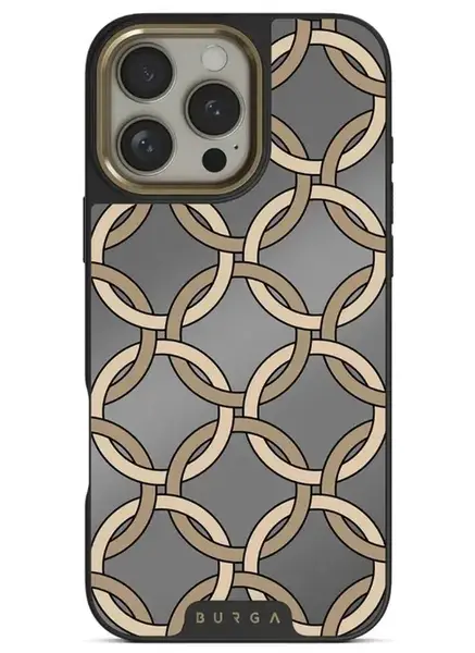Husa Burga Elite Mirror Magsafe Gold Heritage iPhone 16 Pro Max
