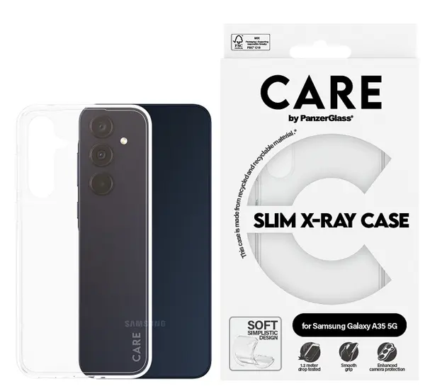 Husa CARE - Fashion X-Ray, Galaxy A35, transparent