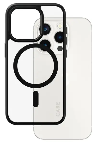 Husa CARE - Urban combat, iPhone 15 Pro, MagSafe, negru