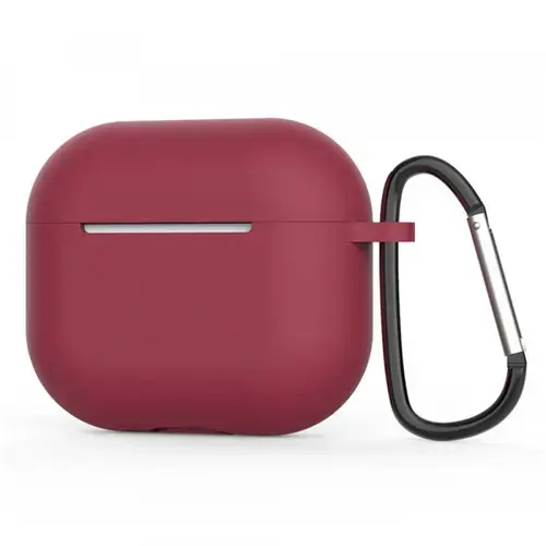 Husa Casti Techsuit Silicone pentru Apple AirPods 4 (Visiniu)