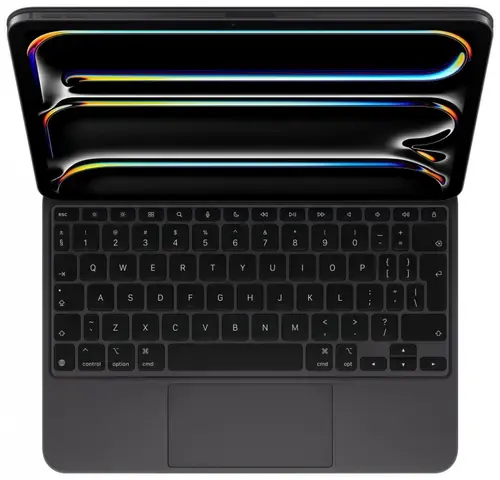 Husa cu tastatura Apple Magic Keyboard MWR23Z/A pentru iPad Pro 11‑inch (M4), Layout International (Negru)