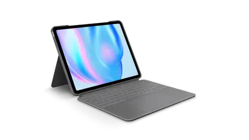 Husa cu tastatura Logitech Combo Touch pentru iPad Air 13-inch (M2), Layout US International (Gri)