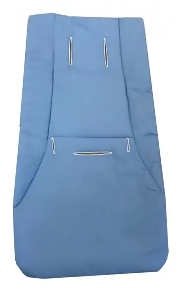 Husa de bumbac pentru carucior Uni albastra