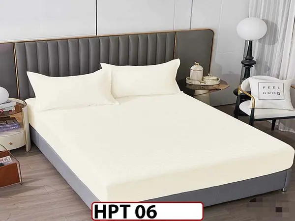 Husa de Pat din Damasc + 2 Fete de Perne - Saltea 180x200 - Pat 2 Persoane - HPT06