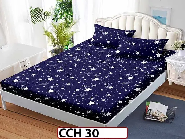 Husa de Pat din Finet + 2 Fete de Perne - Saltea 160x200 - Pat 2 Persoane - CCH 30