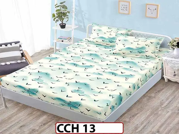 Husa de Pat din Finet + 2 Fete de Perne - Saltea 160x200 - Pat 2 Persoane - CCH 13