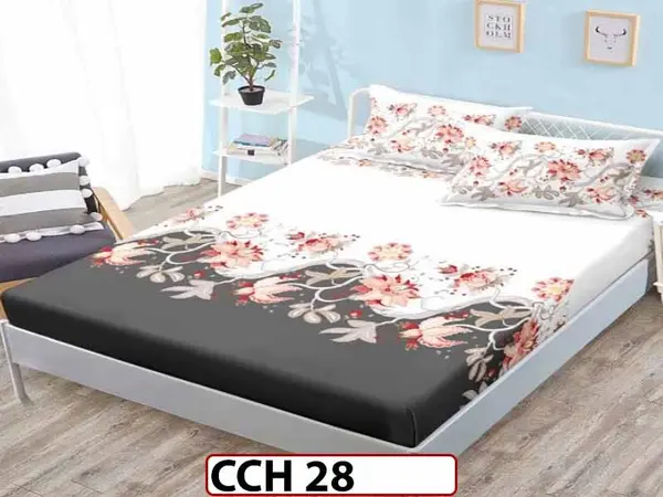 Husa de Pat din Finet + 2 Fete de Perne - Saltea 160x200 - Pat 2 Persoane - CCH 28