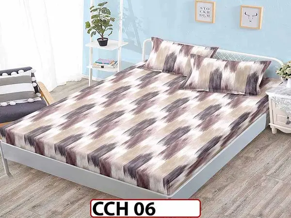 Husa de Pat din Finet + 2 Fete de Perne - Saltea 160x200 - Pat 2 Persoane - CCH 06