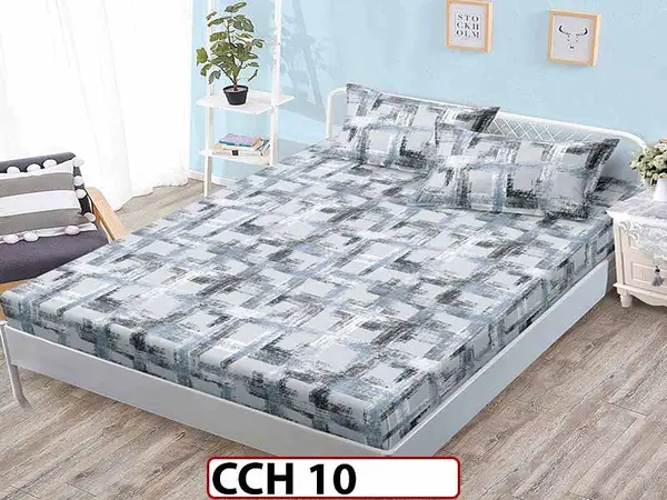 Husa de Pat din Finet + 2 Fete de Perne - Saltea 160x200 - Pat 2 Persoane - CCH 10