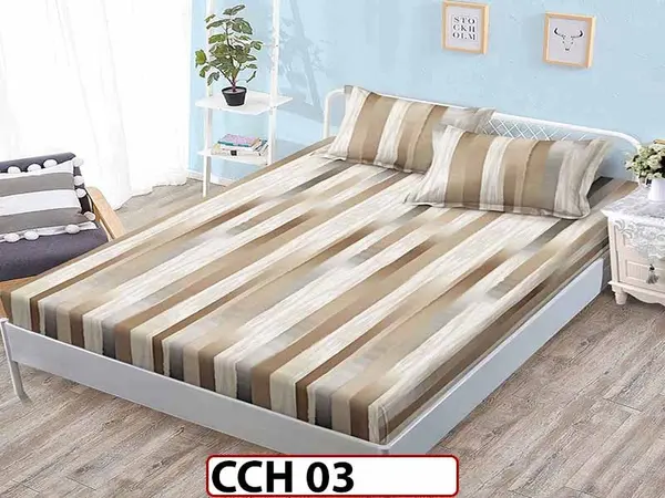 Husa de Pat din Finet + 2 Fete de Perne - Saltea 160x200 - Pat 2 Persoane - CCH 03