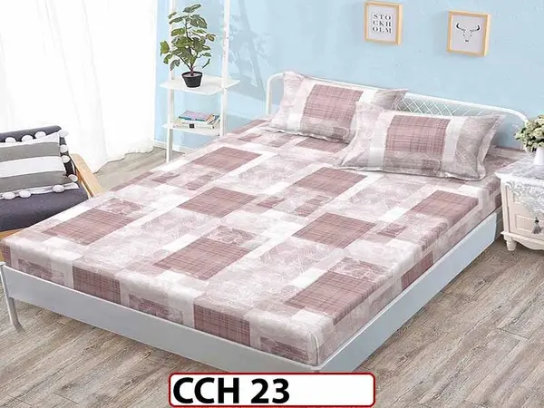 Husa de Pat din Finet + 2 Fete de Perne - Saltea 160x200 - Pat 2 Persoane - CCH 23