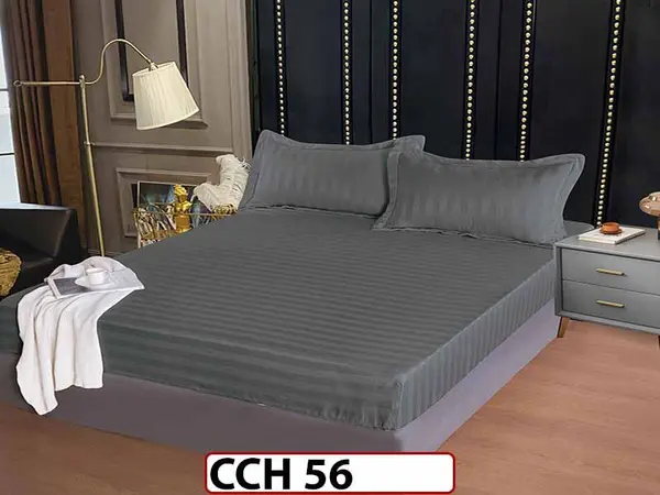 Husa de Pat din Finet + 2 Fete de Perne - Saltea 160x200 - Pat 2 Persoane - CCH 56