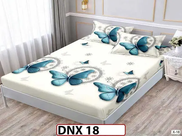 Husa de Pat din Finet + 2 Fete de Perne - Saltea 180x200 - Pat 2 Persoane - DNX 18