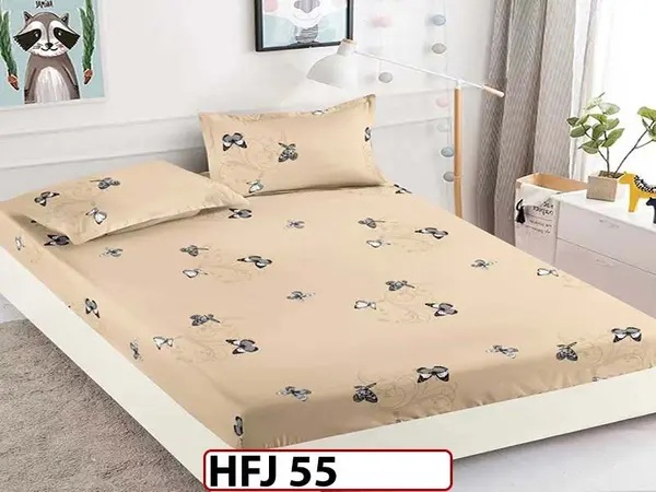 Husa de Pat din Finet + 2 Fete de Perne - Saltea 180x200 - Pat 2 Persoane - HFJ55