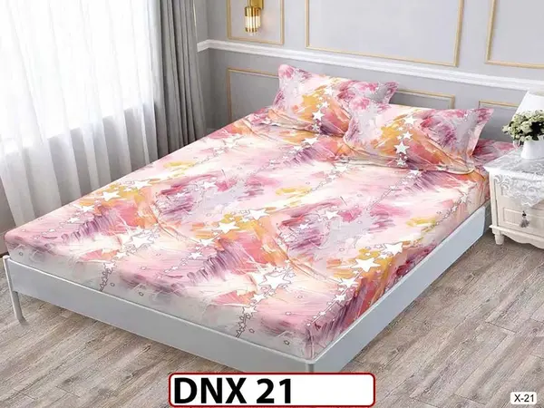 Husa de Pat din Finet + 2 Fete de Perne - Saltea 180x200 - Pat 2 Persoane - DNX 21
