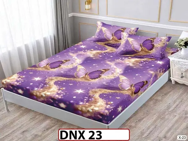 Husa de Pat din Finet + 2 Fete de Perne - Saltea 180x200 - Pat 2 Persoane - DNX 23