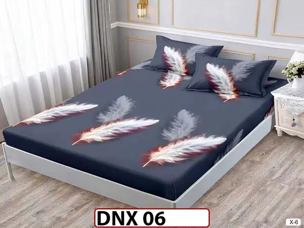 Husa de Pat din Finet + 2 Fete de Perne - Saltea 180x200 - Pat 2 Persoane - DNX 06