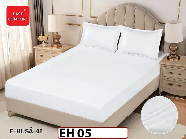 Husa de Pat din Finet + 2 Fete de Perne - Saltea 180x200 - Pat 2 Persoane - EH 05
