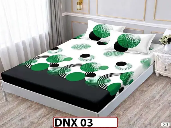 Husa de Pat din Finet + 2 Fete de Perne - Saltea 180x200 - Pat 2 Persoane - DNX 03