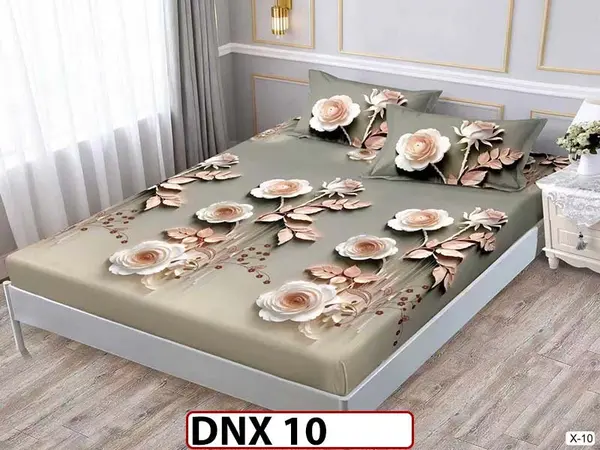 Husa de Pat din Finet + 2 Fete de Perne - Saltea 180x200 - Pat 2 Persoane - DNX 10