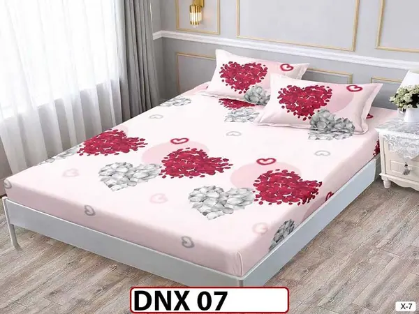 Husa de Pat din Finet + 2 Fete de Perne - Saltea 180x200 - Pat 2 Persoane - DNX 07