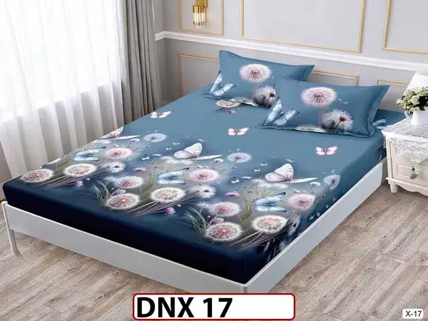 Husa de Pat din Finet + 2 Fete de Perne - Saltea 180x200 - Pat 2 Persoane - DNX 17