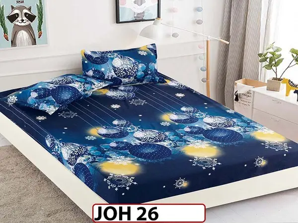 Husa de Pat din Finet + 2 Fete de Perne - Saltea 180x200 - Pat 2 Persoane - JOH 26