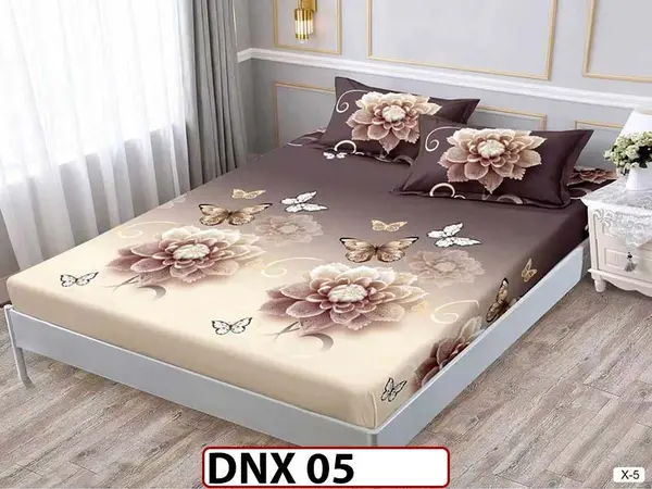 Husa de Pat din Finet + 2 Fete de Perne - Saltea 180x200 - Pat 2 Persoane - DNX 05