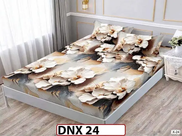 Husa de Pat din Finet + 2 Fete de Perne - Saltea 180x200 - Pat 2 Persoane - DNX 24