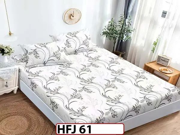 Husa de Pat din Finet + 2 Fete de Perne - Saltea 180x200 - Pat 2 Persoane - HFJ61