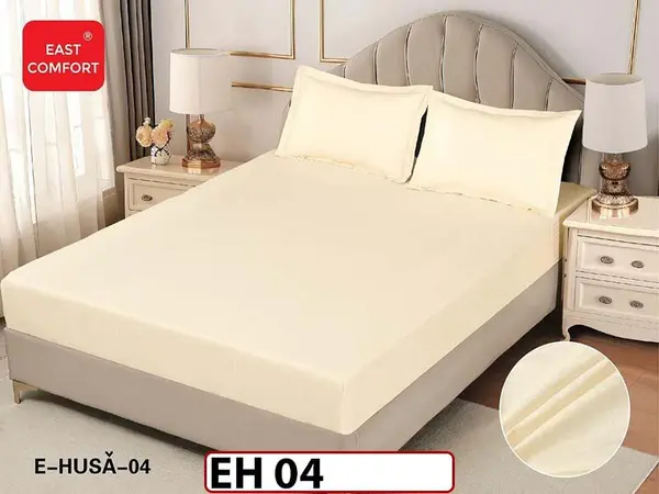 Husa de Pat din Finet + 2 Fete de Perne - Saltea 180x200 - Pat 2 Persoane - EH 04