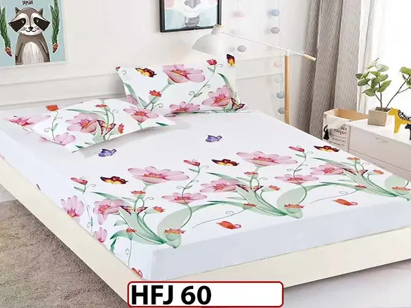 Husa de Pat din Finet + 2 Fete de Perne - Saltea 180x200 - Pat 2 Persoane - HFJ60