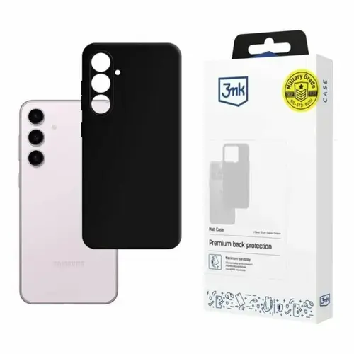 Husa de protectie 3mk Matt Case pentru Samsung Galaxy S24+, Negru