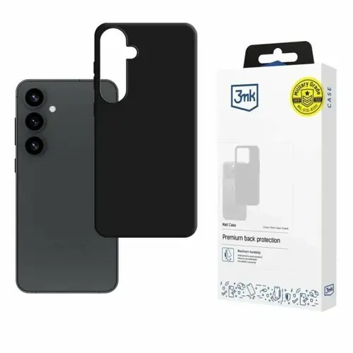 Husa de protectie 3MK Matt Case pentru Samsung Galaxy S25+, Neagra