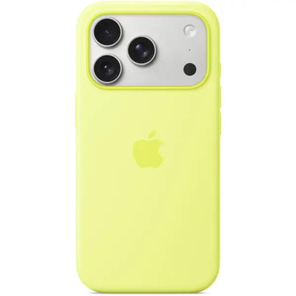 Husa de protectie Apple cu MagSafe pentru iPhone 17 Pro, Silicon Neon Yellow