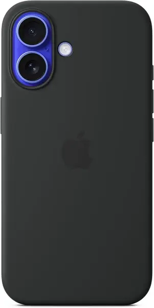 Husă de protecție Apple - Silicone Case, iPhone 16, MagSafe, Black