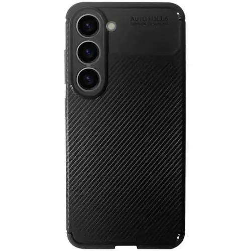 Husa de protectie Devia Carbon Fiber Texture Shockproof pentru Samsung Galaxy S23 Plus, Negru