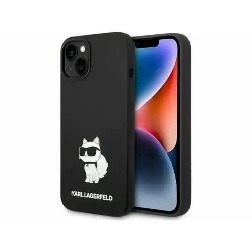 Husa de protectie Karl Lagerfeld Liquid Silicone Choupette NFT pentru iPhone 14 Plus (Negru)