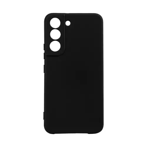 Husa de protectie Spacer pentru Samsung Galaxy S22, material flexibil silicon si interior cu microfibra, Negru
