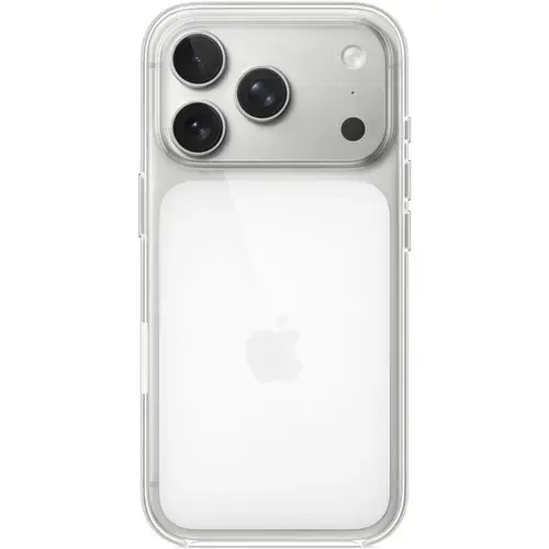 Husa de protectie spate Apple Clear Case cu MagSafe MGFT4ZM/A pentru iPhone 17 Pro (Transparent)