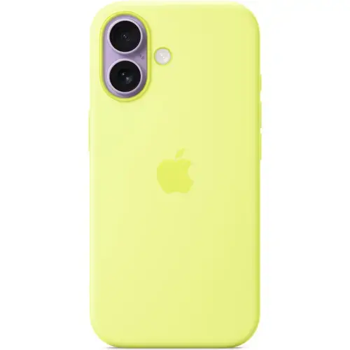 Husa de protectie spate Apple Silicone Case MGEV4ZM/A cu MagSafe pentru iPhone 17 (Galben)