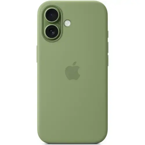 Husa de protectie spate Apple Silicone Case MGEX4ZM/A cu MagSafe pentru iPhone 17 (Verde)
