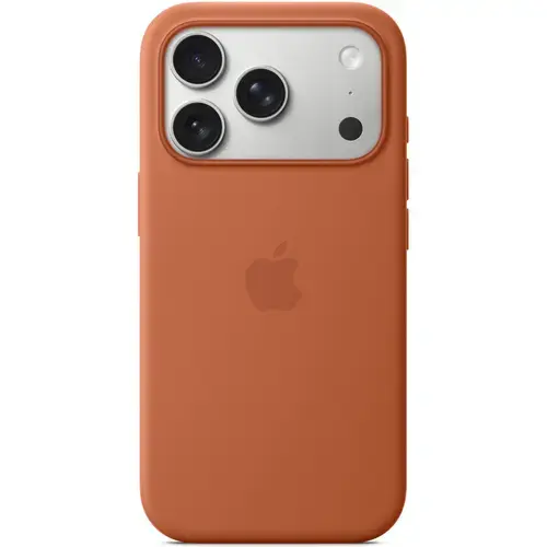 Husa de protectie spate Apple Silicone Case MGFJ4ZM/A cu MagSafe pentru iPhone 17 Pro (Maro)