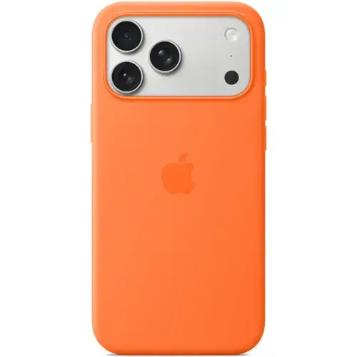 Husa de protectie spate Apple Silicone Case MGFL4ZM/A cu MagSafe pentru iPhone 17 Pro Max (Portocaliu)
