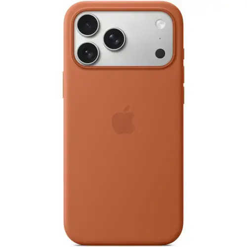 Husa de protectie spate Apple Silicone Case MGFQ4ZM/A cu MagSafe pentru iPhone 17 Pro Max (Maro)