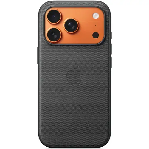 Husa de protectie spate Apple TechWoven Case MGF34ZM/A cu MagSafe pentru iPhone 17 Pro (Negru)