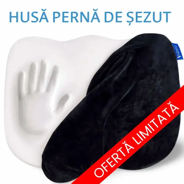 Husa de schimb - Perna de șezut pentru gravide | Perna Ortopedica Sezut Coccis din Spuma cu Memorie - Default Title