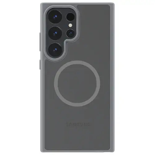 Husa Devia Pino Series Magnetic Shockproof compatibila cu Samsung Galaxy S24 Ultra, Gri